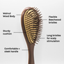 WALNUT TEARDROP HAIR BRUSH
