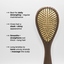 WALNUT TEARDROP HAIR BRUSH