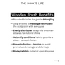 WALNUT RECTANGULAR HAIR BRUSH