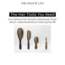 WALNUT RECTANGULAR HAIR BRUSH