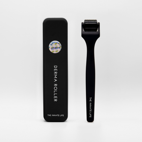 derma roll with q10 & l-carnitine beautimate Microneedle Roller for Face, Hair, Scalp and Beard - Storage Case Included DERMA ROLLER The Innate